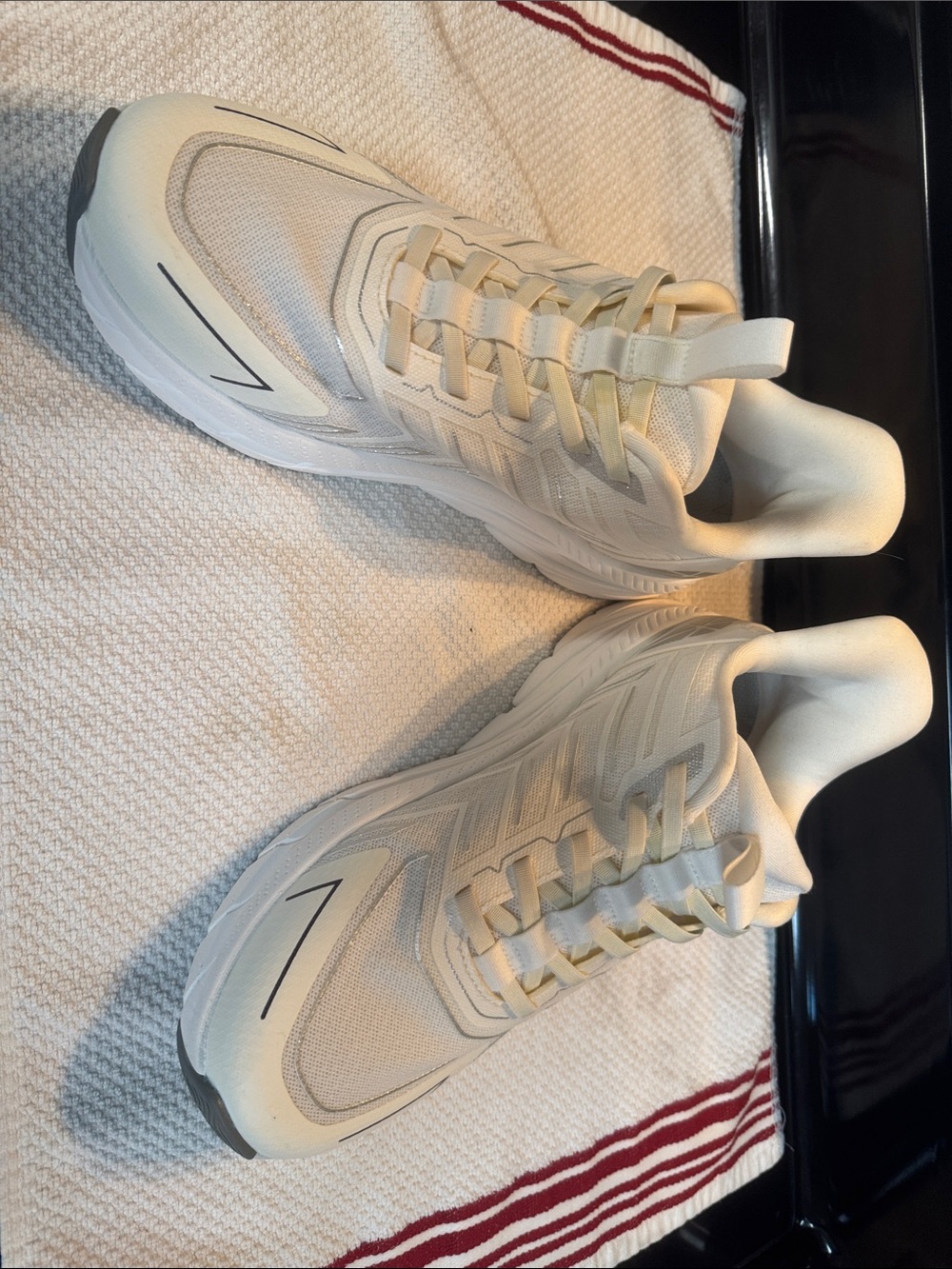 Women’s Neutral-Tone Sneakers — Cream Allswifit Size 11 Like New